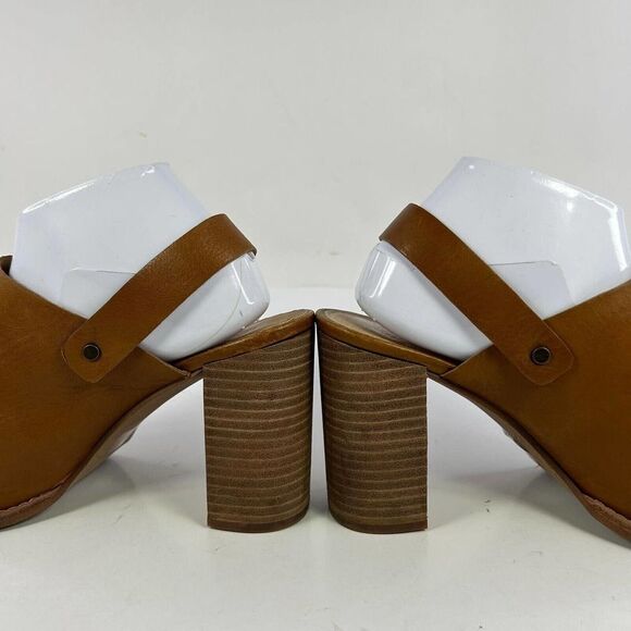 Madewell Brown Leather Heeled Mules - Picture 6 of 10